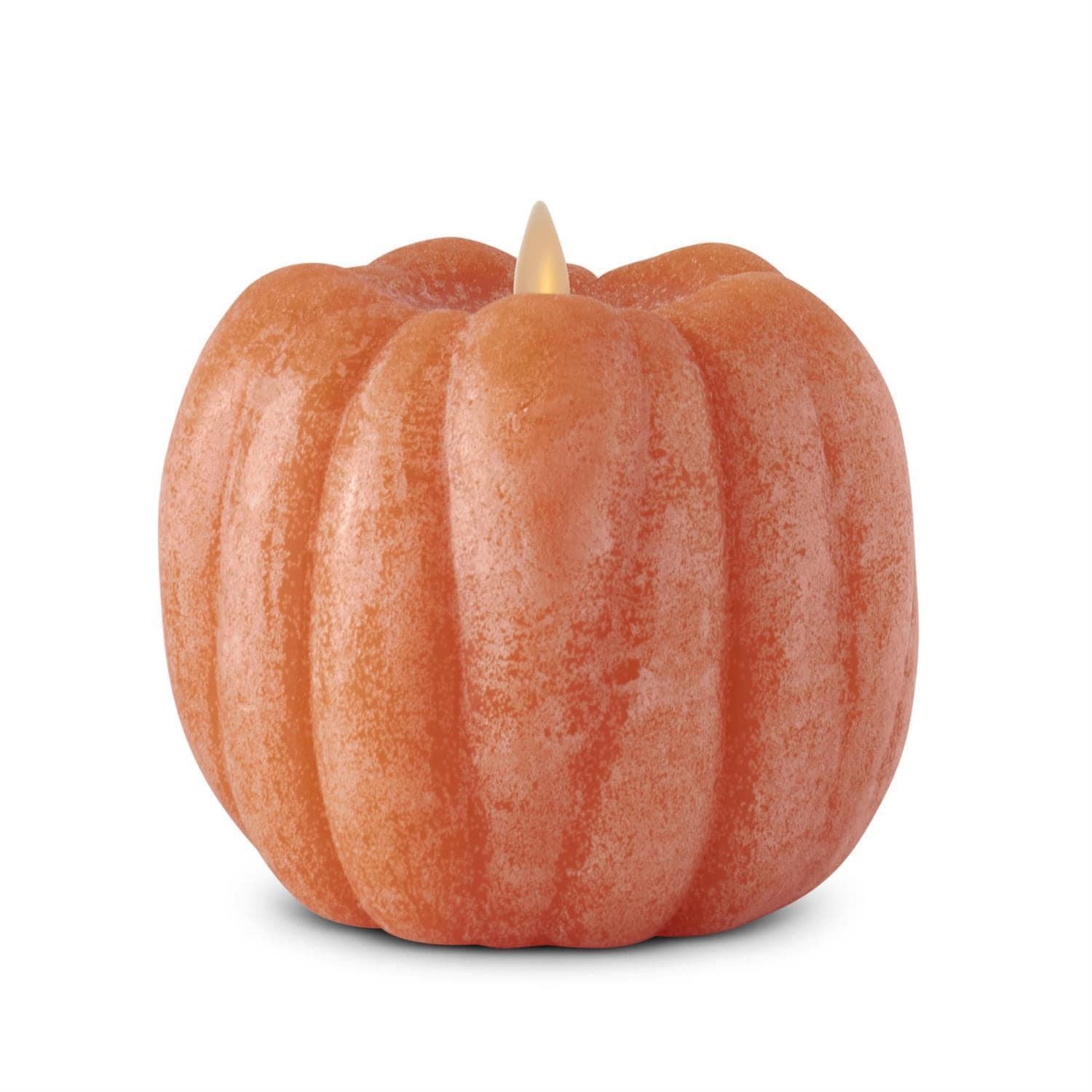 Orange Wax Pumpkin Flameless Candle